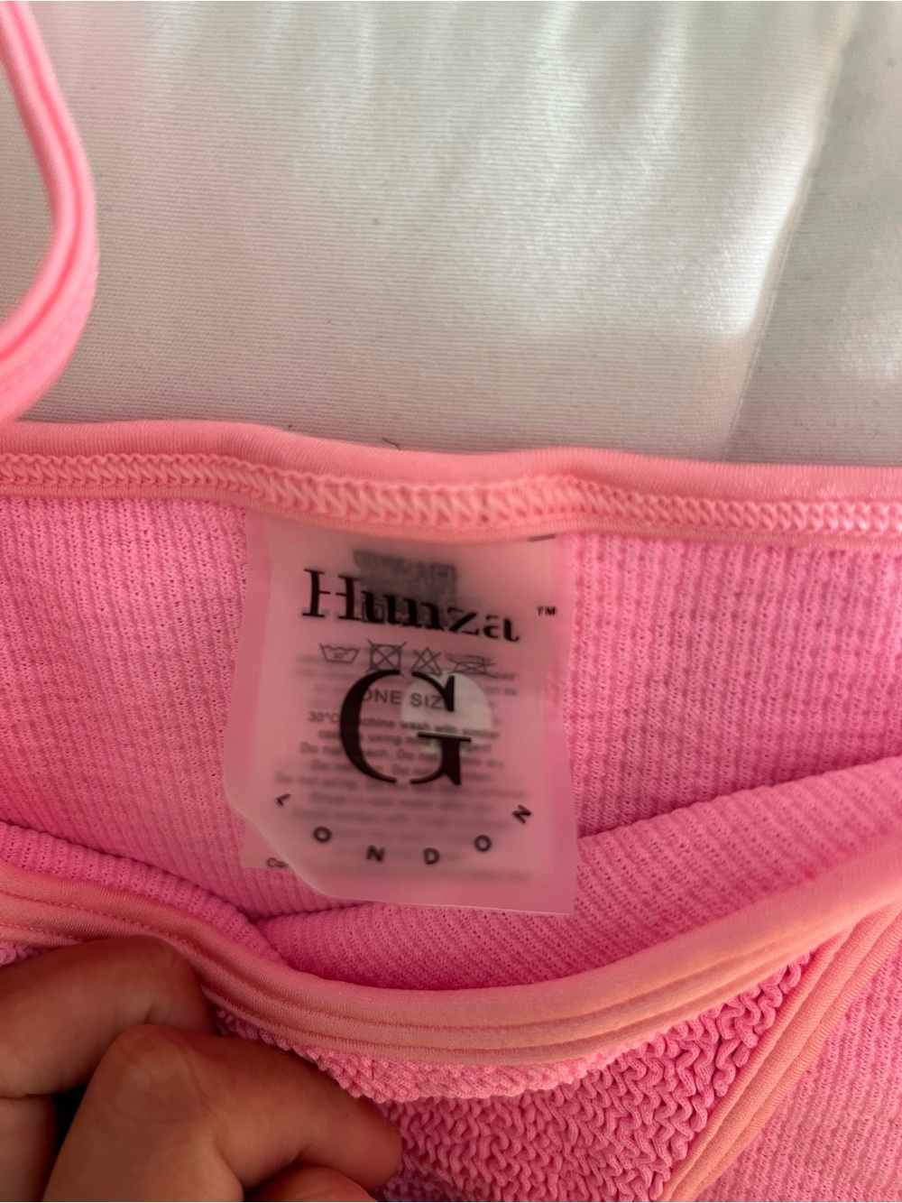Hunza G Gina bikini set Pink One Size - Picture 4 of 5